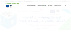 Desktop Screenshot of kutseharidus.ee