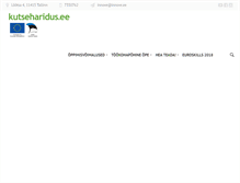 Tablet Screenshot of kutseharidus.ee